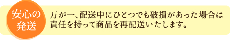 安心の発送